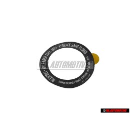 Original VW Unleaded Fuel Filler Neck Trim Sticker - 155010024P