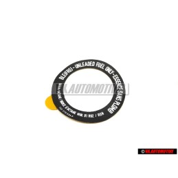 Original VW Unleaded Fuel Filler Neck Trim Sticker - 155010024P