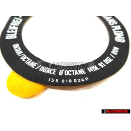 Original VW Unleaded Fuel Filler Neck Trim Sticker - 155010024P