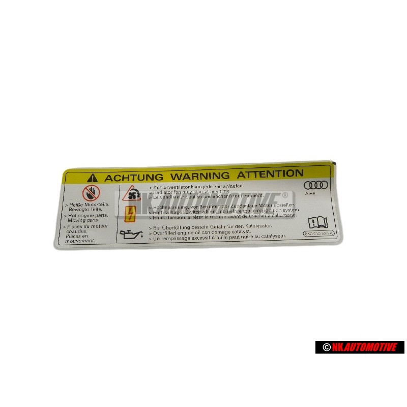 Original VW Sticker HIGH VOLTAGE - 8K0010520A