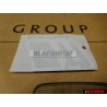 Original Audi RS2 Rear Trunk Boot Badge Emblem Chrome Red Blue - 8A0853735A 2ZZ