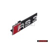 Original Audi RS3 Front Grill Badge Emblem Black Chrome Red - 8P0853736C 2ZZ