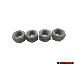 4x Original VW Hexagon Nut M12x1.5 - N 10105507