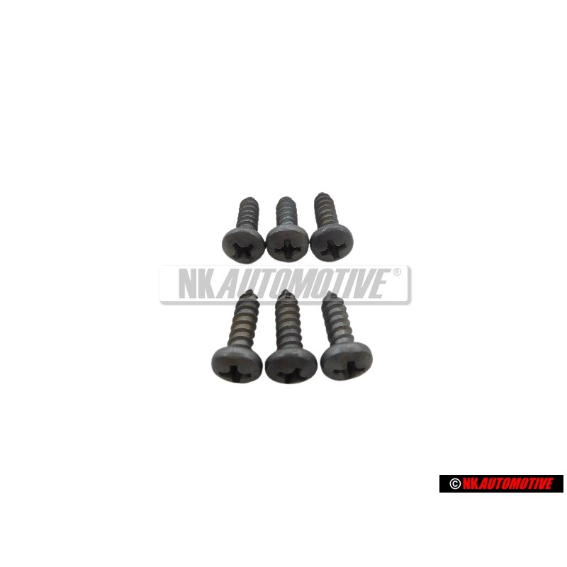 6x Original VW Oval Head Panel Screw - N 0139612