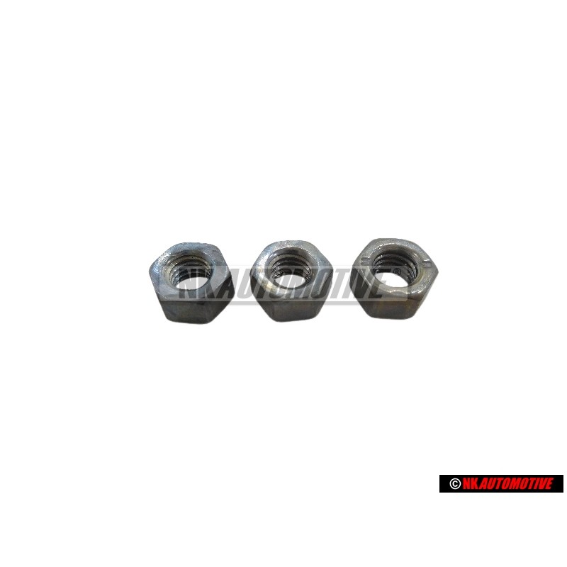 3x Original VW Hexagon Nut - N 01100517