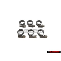 6x Original VW Fuel Hoses Clamp 8-12x8x0.4 - N 90107203