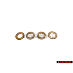 4x Original VW Injection Pump Connector Union Seal Ring - 068130787A