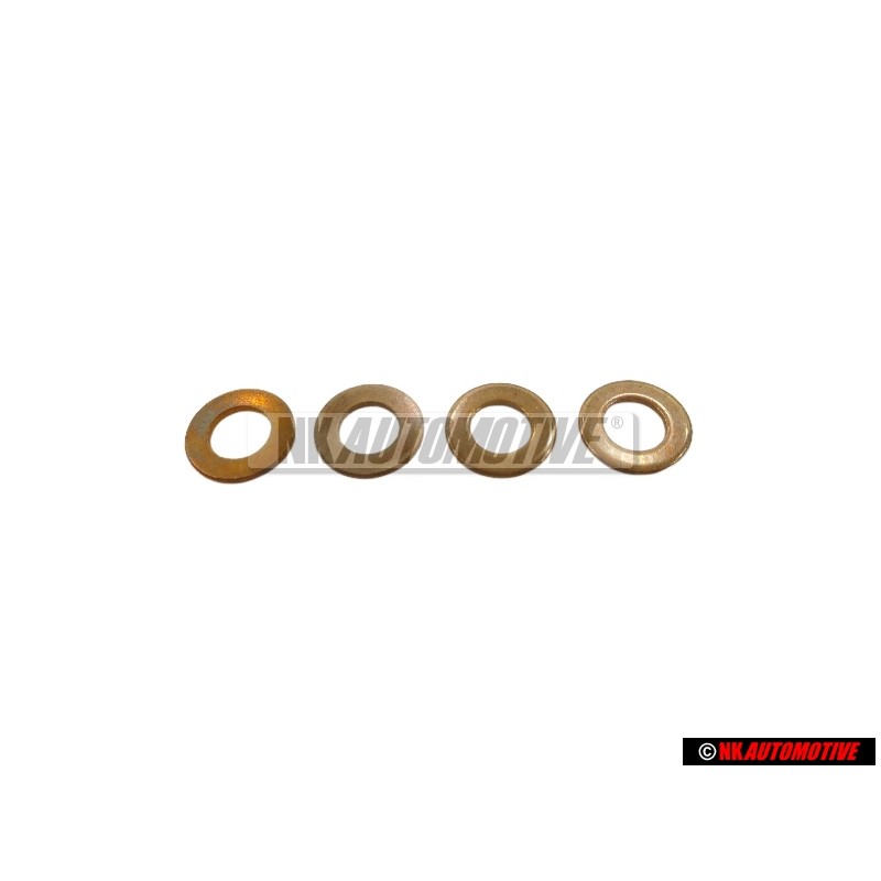 4x Original VW Injection Pump Connector Union Seal Ring - 068130787A