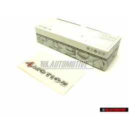 Original VW 4MOTION Rear Trunk Boot Badge Emblem Chrome Red - 3B0853675AEGQF