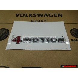 Original VW 4MOTION Rear Trunk Boot Badge Emblem Chrome Red - 3B0853675AEGQF