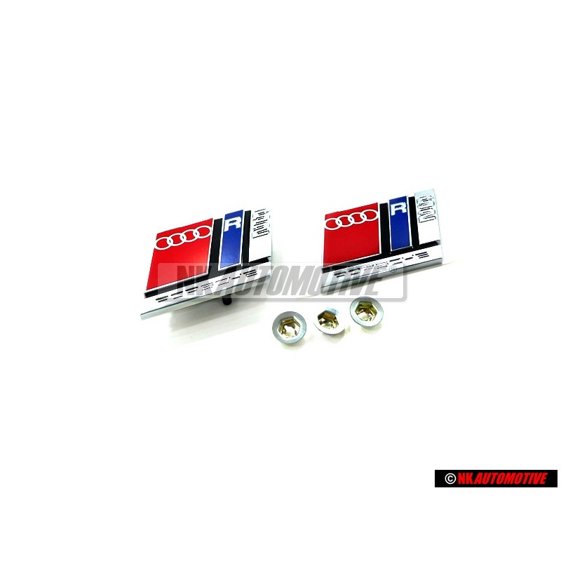 Original Audi SET Front Grill & Rear Boot Badge Emblem - RS2