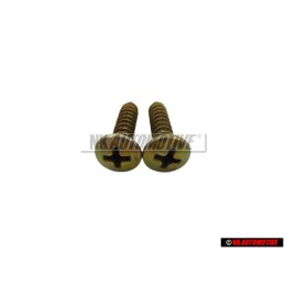 2x Original VW Oval Head CSK. Self Tapp Screw 4.8x22 - N 0141063