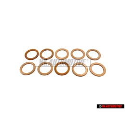10x Original VW Oil Drain Plug Sealing Ring - N 0138492