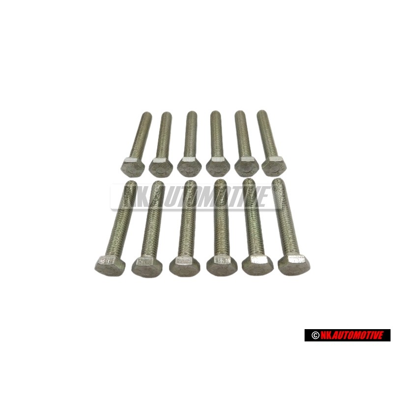 12x Original VW Hexagon Bolt M8x50 - N 0402622