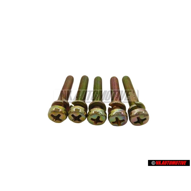 5x Original VW Fillister Head Bolt (Combi.) - 049129189A