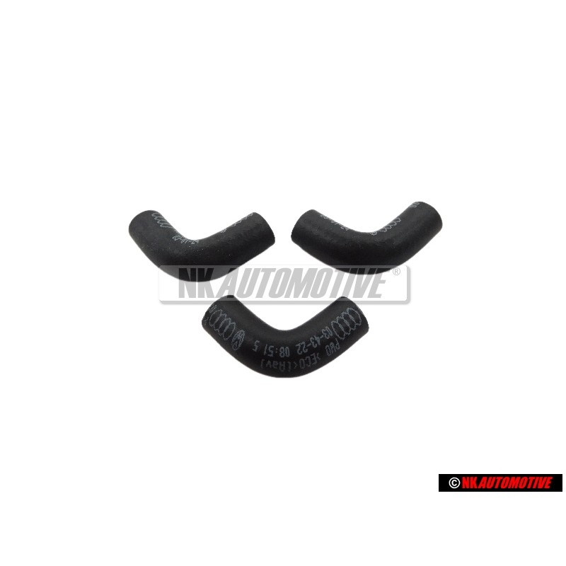 3x Original VW Angled Hose - 034133784L