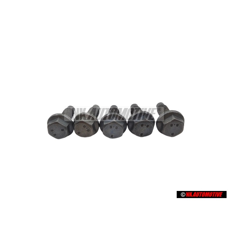 5x Original VW Hexagon Bolt M7x20 - N 10143003