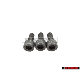 3x Original VW Hexagon Socket Head Bolt M6x15 - N 01470213