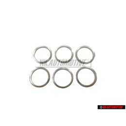 6x Original VW O-ring Sealing Washer 12x15, 5x1.5 - N 0138128