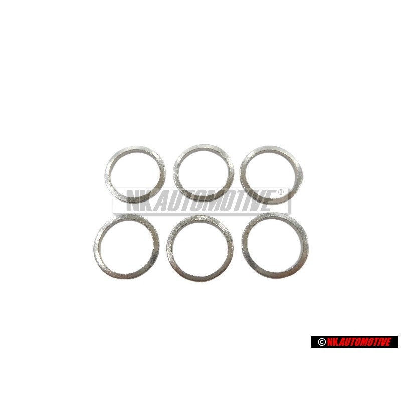 6x Original VW O-ring Sealing Washer 12x15, 5x1.5 - N 0138128