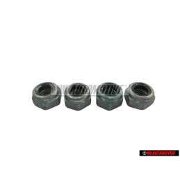 4x Original VW Hexagon Nut, Self-Locking - N 01118312