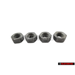 4x Original VW Hexagon Nut Self Locking - N 90074404