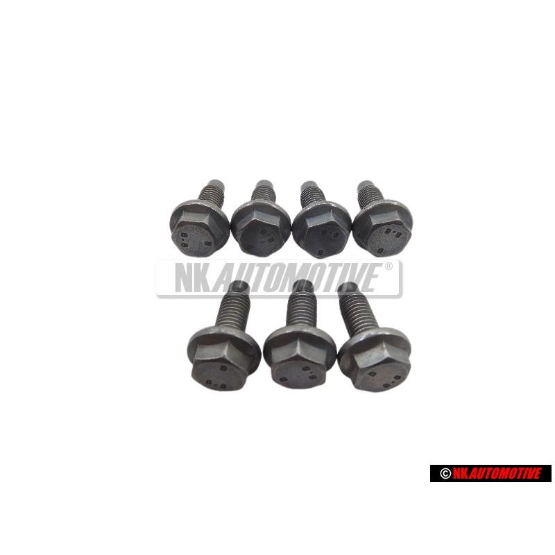 7x Original VW Gearbox Side Cover Hexagon Bolt M7x20 - N 10143002
