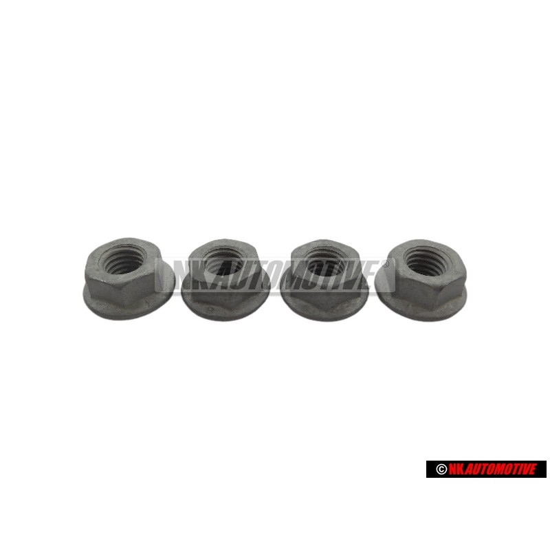 4x Original VW Hexagon Collar Nut - N 01508315