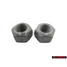 2x Original VW Exhaust, Rear Shock Absorber Hexagon Nut M10 - N 10209009