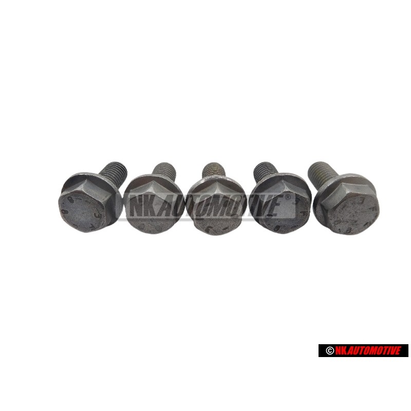 5x Original VW Hex Collared Bolt - N 10155906