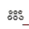 6x Original VW Hexagon Nut Self Locking - N 90074404
