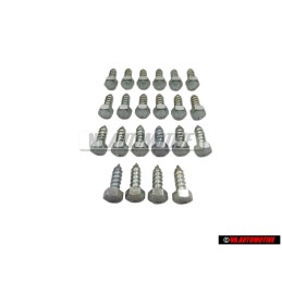 22x Original VW Hexagon Head Panel Screw 6.5x19 - N 0159461