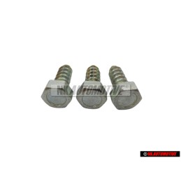 3x Original VW Hexagon Head Panel Screw 6.5x19 - N 0159461