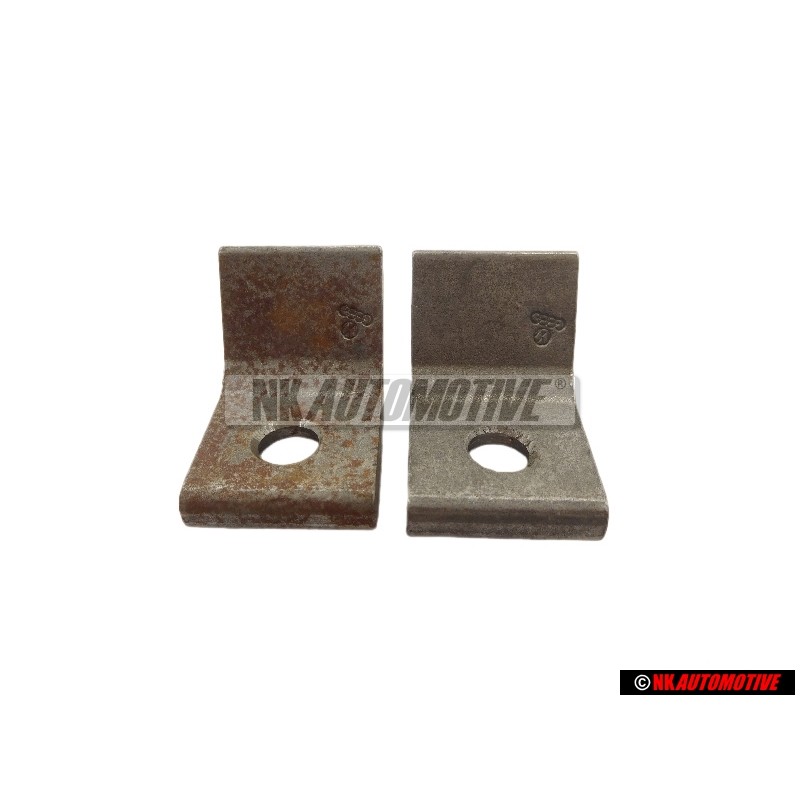 2x Original VW Securing Plate For Door Hinge - 323809653