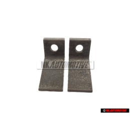 2x Original VW Securing Plate For Door Hinge - 323809654