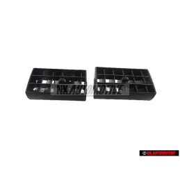 2x Original VW Rotary Insert Satin Black - 191819707E 01C