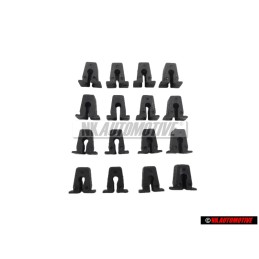 16x Original VW Fixing Clip Expanding Nut Screw Grommet - 811807577C