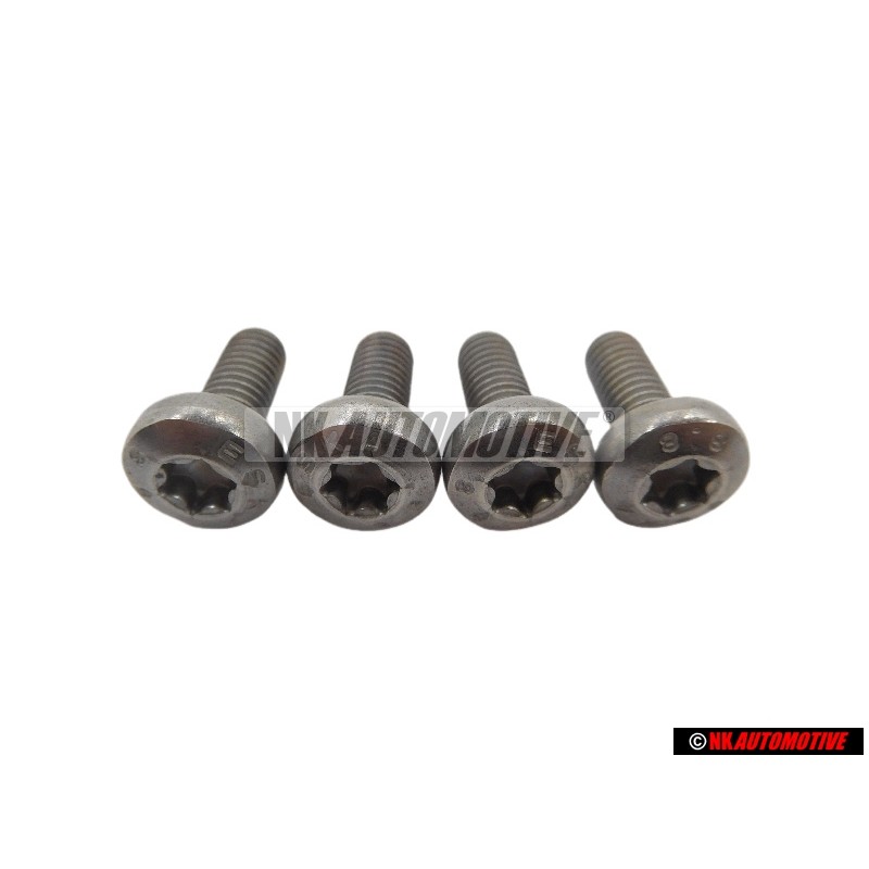 4x Original VW Oval Hexagon Socket Head Bolt M6x15 - N 10029206