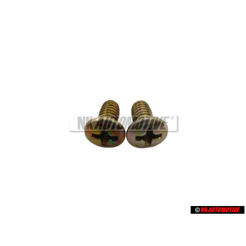 2x Original VW Oval Head Countersunk Bolt - N 0301191