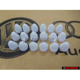 18x Original VW Door Side Moulding Trim Strip Clip Fastener - 191853585A