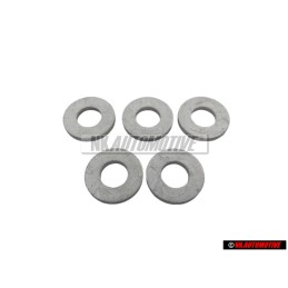 5x Original VW Washer 6.5x14x1.6 - N 0115477