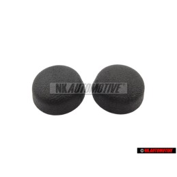 2x Original VW Cover Cap Satin Black - 811857845 01C