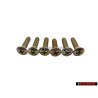 6x Original VW Oval Head CSK. Self Tapp Screw 4.8x22 - N 0141063