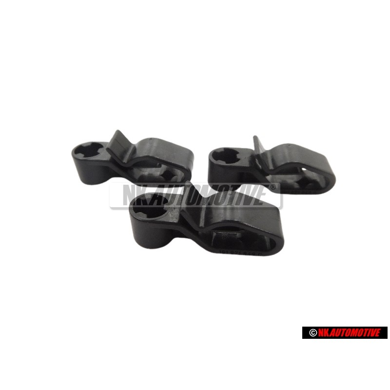 3x Original VW Water, Vacum Hose Retainer Clip - 191971848C