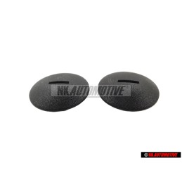 2x Original VW Press Stud Satin Black - 441863987A B41