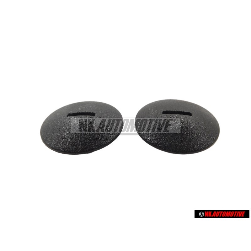 2x Original VW Press Stud Satin Black - 441863987A B41