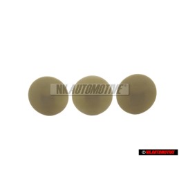 3x Original VW Clip Grey - 321867838 8AX