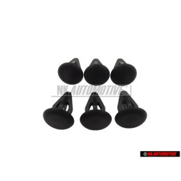 6x Original VW Tailgate Cover Inner Panel Trim Retainer Clip - 801867299 01C