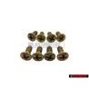 8x Original VW Oval Hd. Csk. Self-Tapp. 