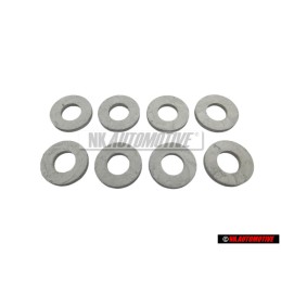 8x Original VW Washer 6.5x14x1.6 - N 0115477